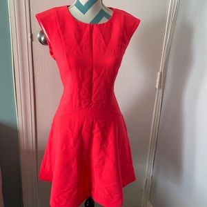 **New Fit & Flare Neon Pink Dress